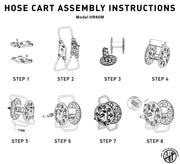 Hose Reel for 60m 1/2" Garden Hose CW - Home & Garden > Lawn & Garden > Watering & Irrigation > Garden Hoses Hose Reel