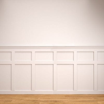 White Primed Hampton Wall Panelling Pack - 2400mm -
