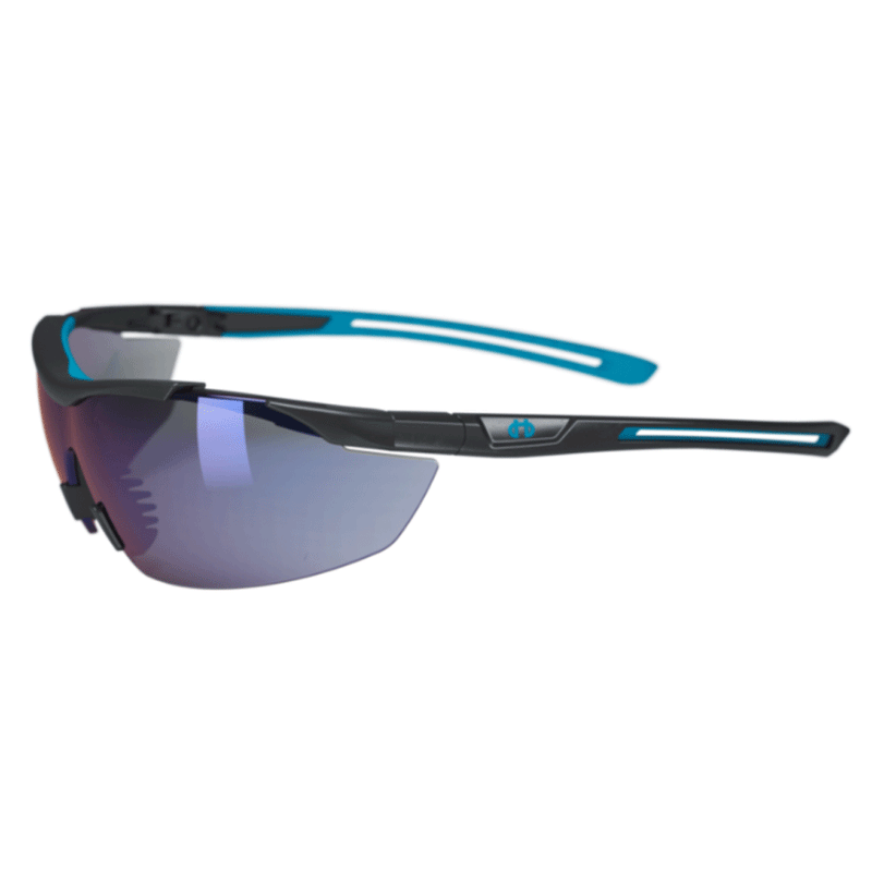 Hellberg 23232 Argon Blue Anti-Fog/Scratch Safety Glasses - EYE PROTECTION