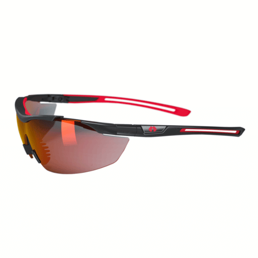 Hellberg 23333 Argon Red Anti-Fog/Scratch Safety Glasses - EYE PROTECTION