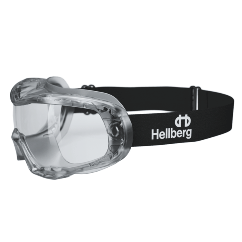 Hellberg 24034 Neon Clear Anti Fog/Scratch Safety Goggles - EYE PROTECTION