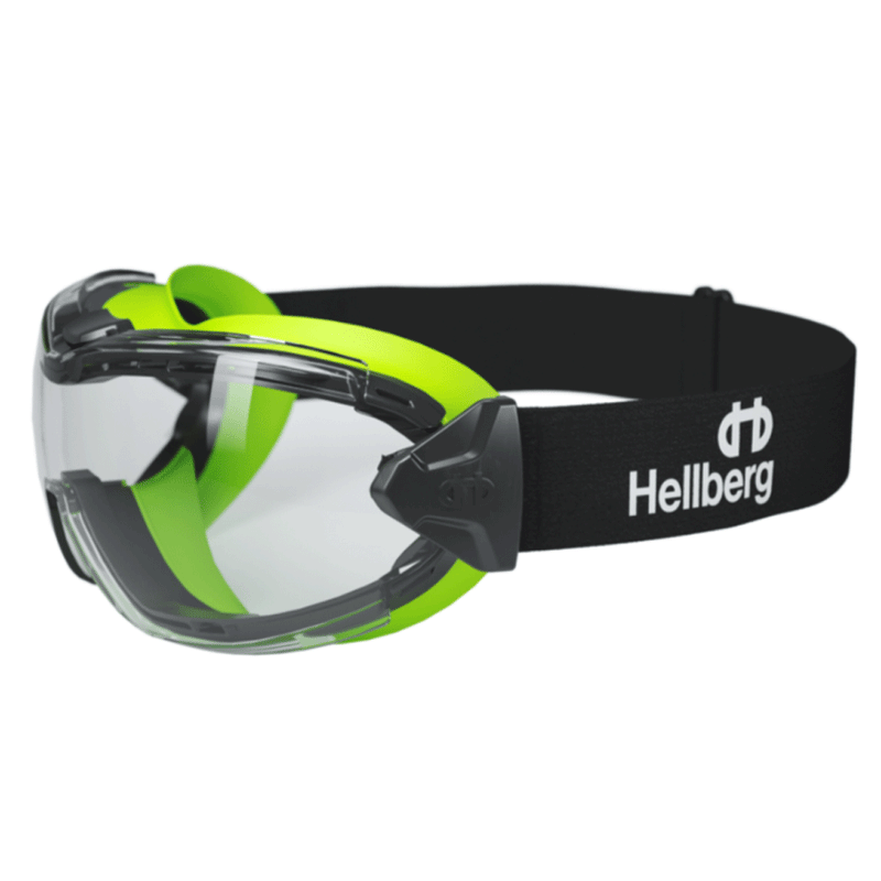 Hellberg 25045 Neon Plus Clear Anti-Fog/Scratch Endurance Safety Goggles - EYE PROTECTION