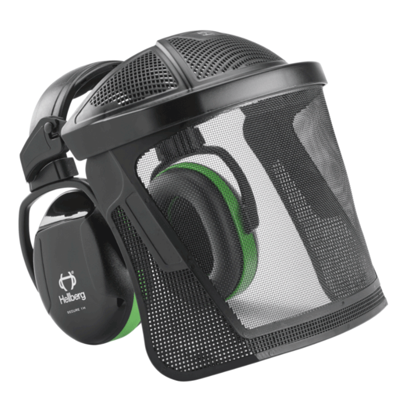 Hellberg 44201 Secure 1 Headband Nylon Mesh Guard, 75-90 dB - FACE PROTECTION