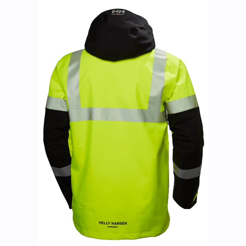 Helly Hansen 71172 ICU Hi-Vis 3 Layer Waterproof Shell Jacket - HI-VIS JACKETS & COATS