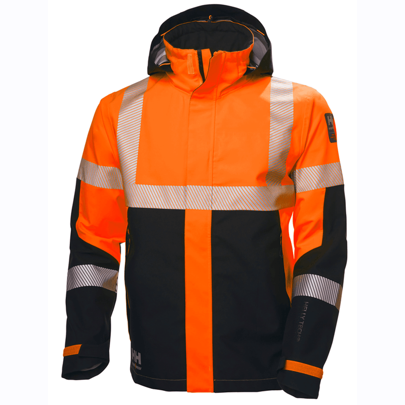Helly Hansen 71172 ICU Hi-Vis 3 Layer Waterproof Shell Jacket - HI-VIS JACKETS & COATS