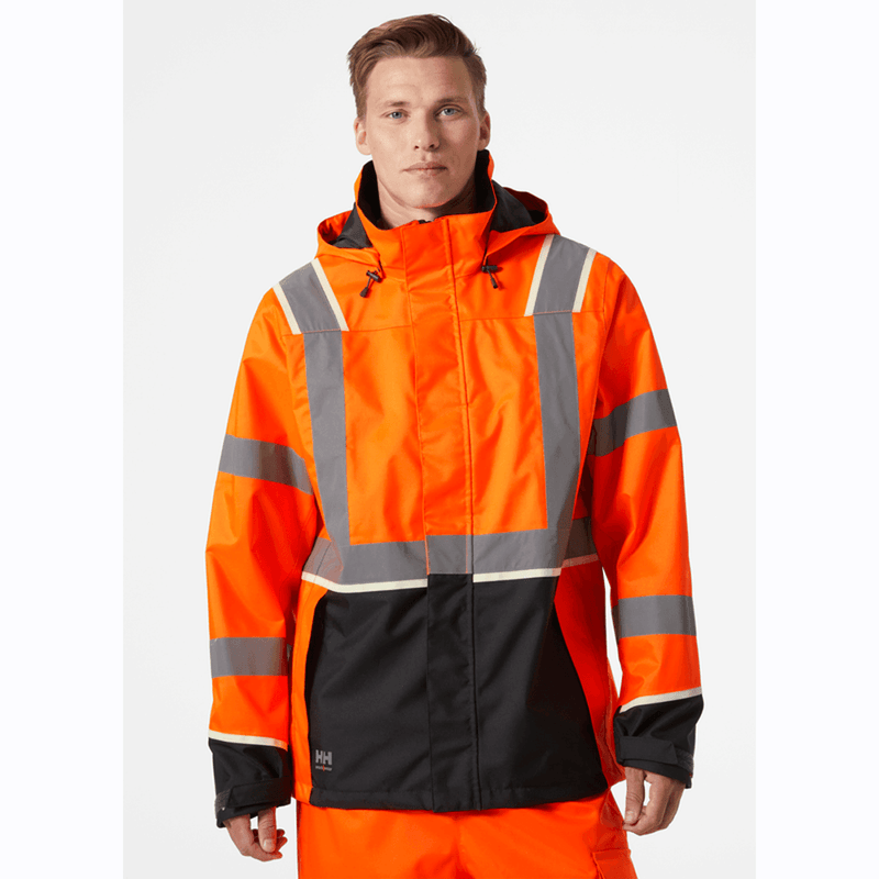 Helly Hansen 71185 UC-ME Shell Jacket Waterproof Hi-Vis - HI-VIS JACKETS & COATS