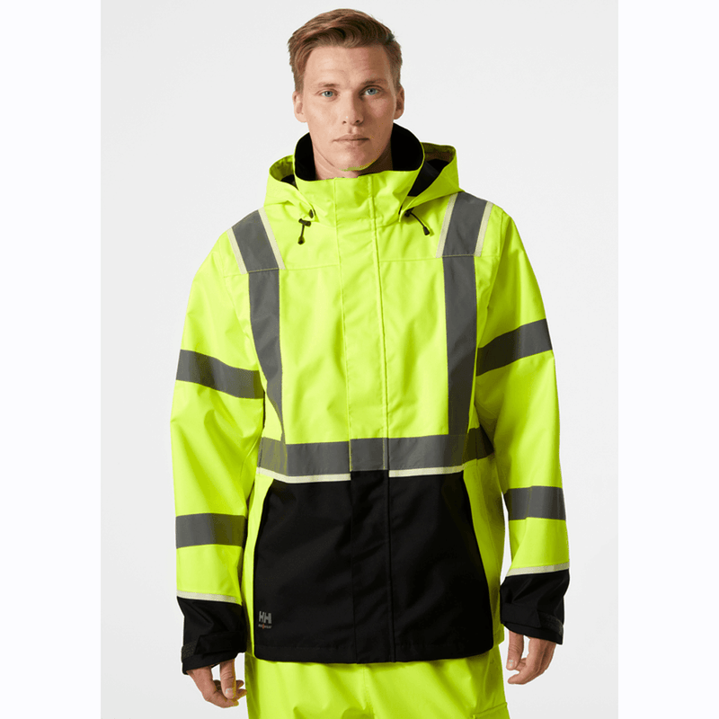 Helly Hansen 71185 UC-ME Shell Jacket Waterproof Hi-Vis - HI-VIS JACKETS & COATS