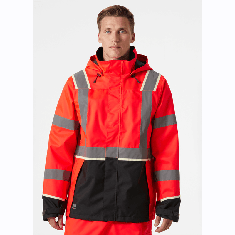 Helly Hansen 71185 UC-ME Shell Jacket Waterproof Hi-Vis - HI-VIS JACKETS & COATS