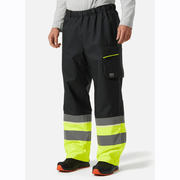 Helly Hansen 71186 Hi-Vis UC-ME Waterproof Over Shell Pants Trousers, Class 1 - HI-VIS TROUSERS