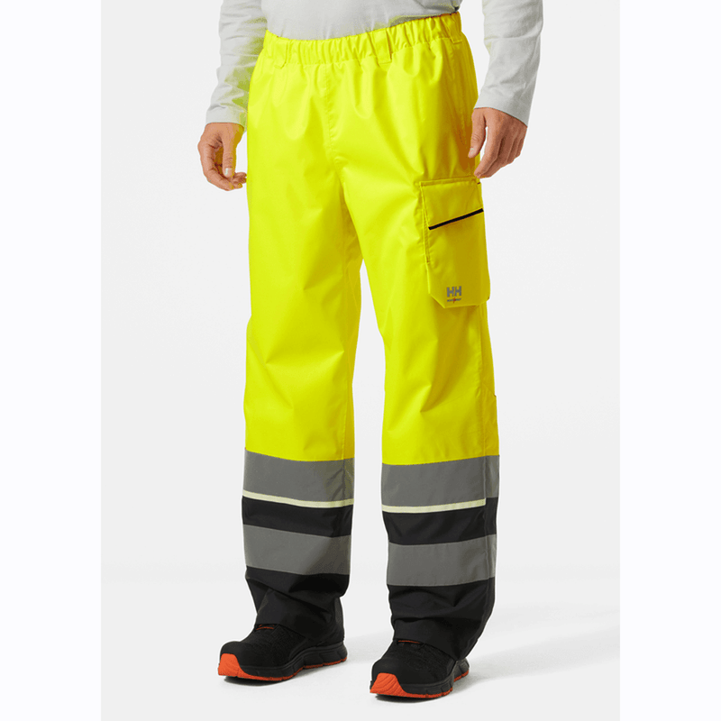 Helly Hansen 71187 UC-ME Waterproof Over Shell Pants Trousers, Class 2 - HI-VIS TROUSERS