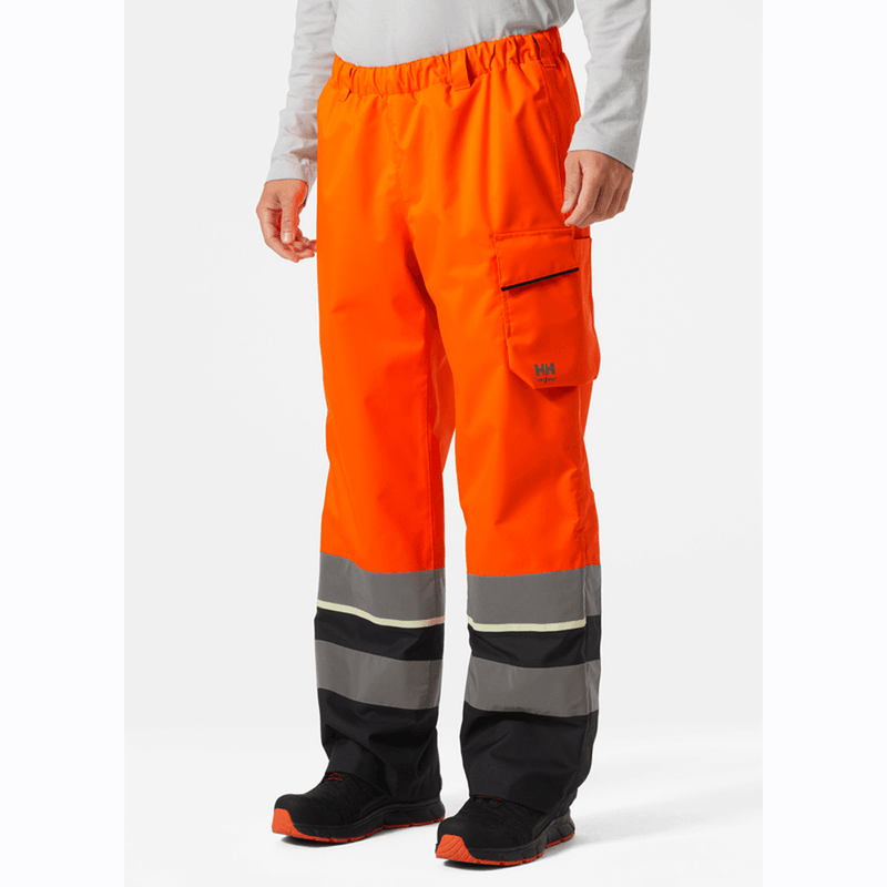 Helly Hansen 71187 UC-ME Waterproof Over Shell Pants Trousers, Class 2 - HI-VIS TROUSERS