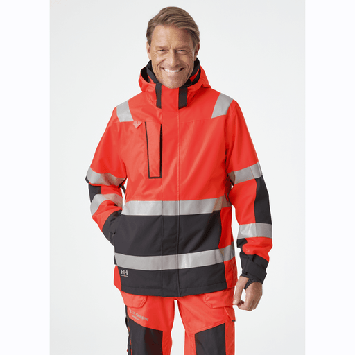 Helly Hansen 71195 Alna 2.0 Hi-Vis Waterproof Shell Jacket - HI-VIS JACKETS & COATS