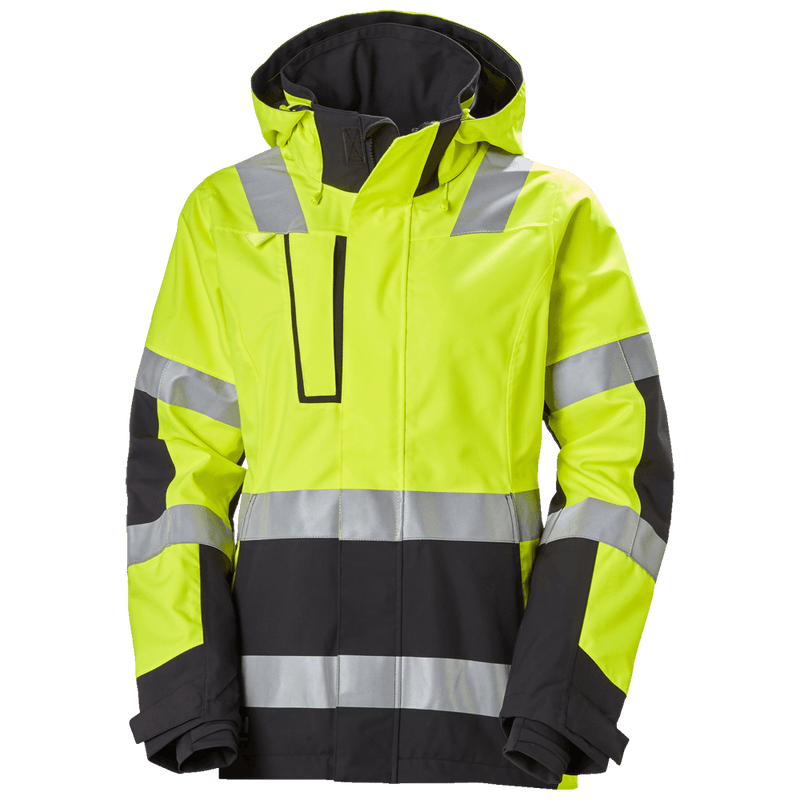 Helly Hansen 71294 Women's Luna Hi-Vis Waterproof Shell Jacket - WOMENS HI-VIS CLOTHING