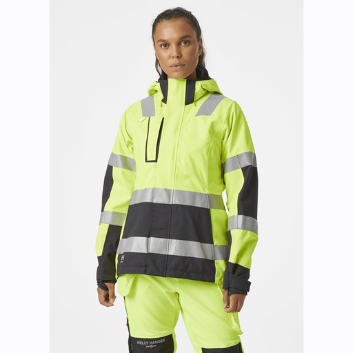 Helly Hansen 71294 Women's Luna Hi-Vis Waterproof Shell Jacket - WOMENS HI-VIS CLOTHING