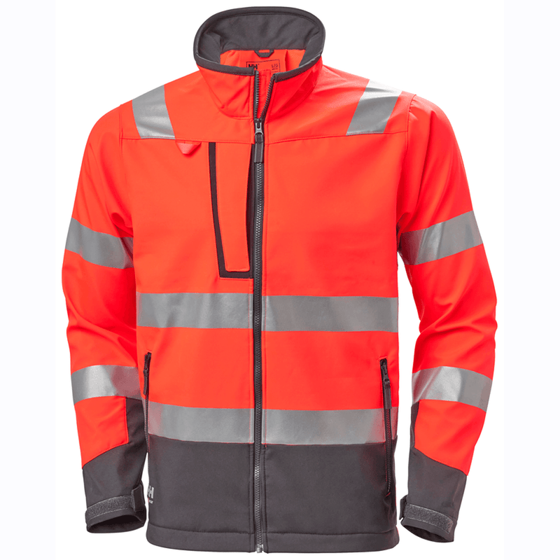 Helly Hansen 74095 Alna 2.0 Hi-Vis Softshell Jacket - HI-VIS JACKETS & COATS