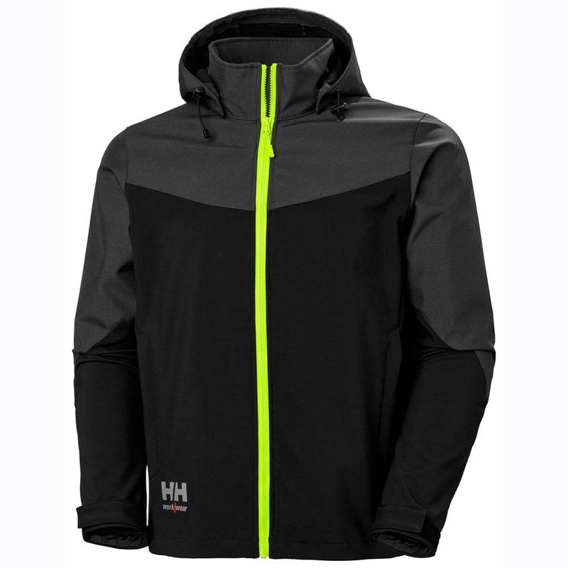 Helly Hansen 74290 Oxford Softshell Hooded Work Jacket - SOFTSHELL JACKETS