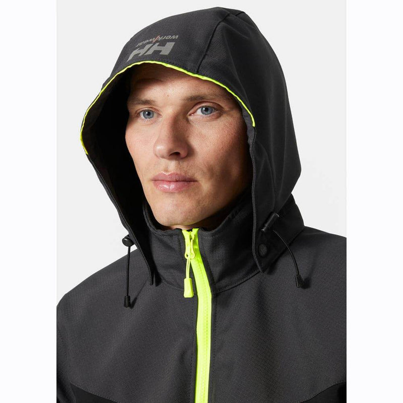 Helly Hansen 74290 Oxford Softshell Hooded Work Jacket - SOFTSHELL JACKETS