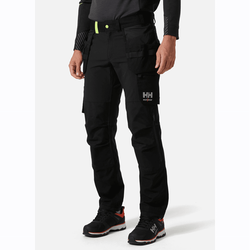 HELLY HANSEN 77405 OXFORD 4-WAY STRETCH CONSTRUCTION WORK PANT TROUSER BLACK - Apparel & Accessories > Clothing > Pants KNEE PAD TROUSERS