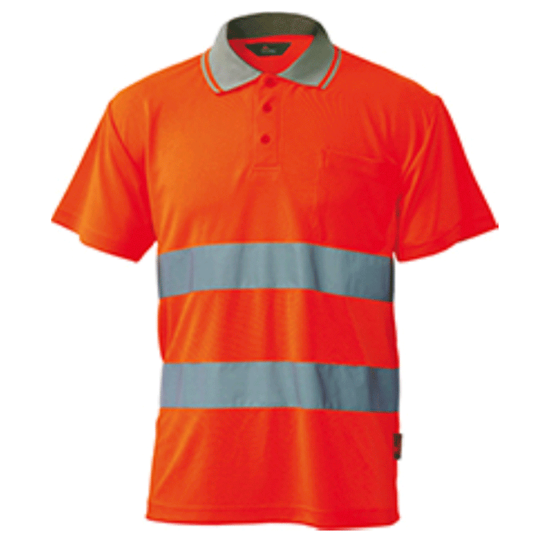 Herock Hi-Vis Reflective Polo T-Shirt Various Colours - HI-VIS T-SHIRTS