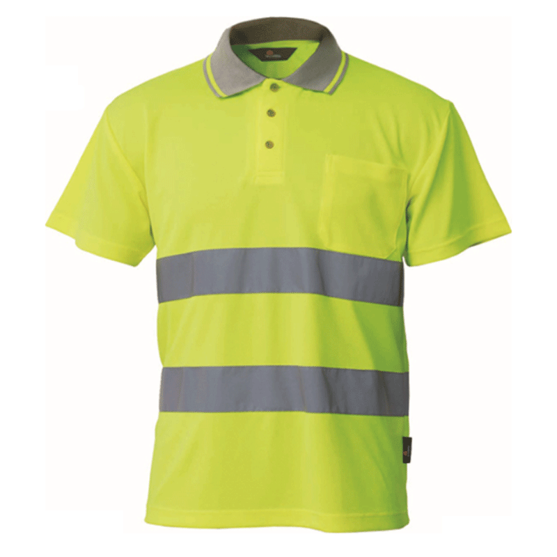 Herock Hi-Vis Reflective Polo T-Shirt Various Colours - HI-VIS T-SHIRTS