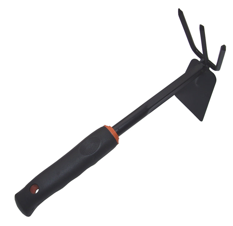 Garden Hoe Garden Rake 2 in 1 Gardening Tools, 3 Prong Garden Fork for Garden Soil, Hand Hoe Hand Rake Cultivator Garden Tool, Soil Rake & Mattock Gardening Tool - Home & Garden > Lawn & Garden > Gardening > Gardening Tools > Cultivating Tools > Hoes