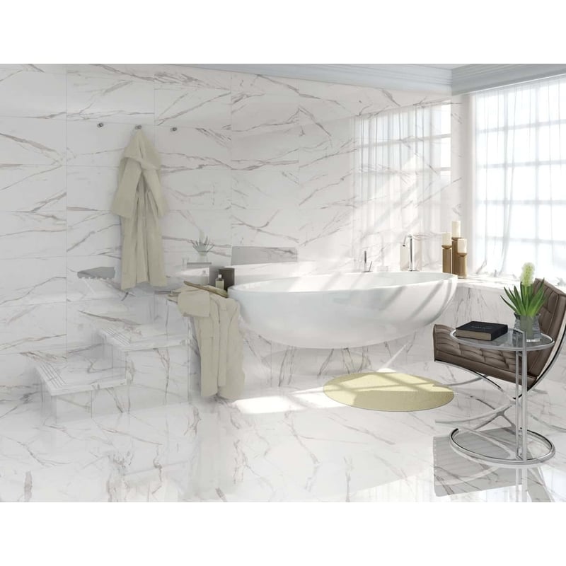 Hope Blanco Marble Effect (6 per Box) - Marble Tiles