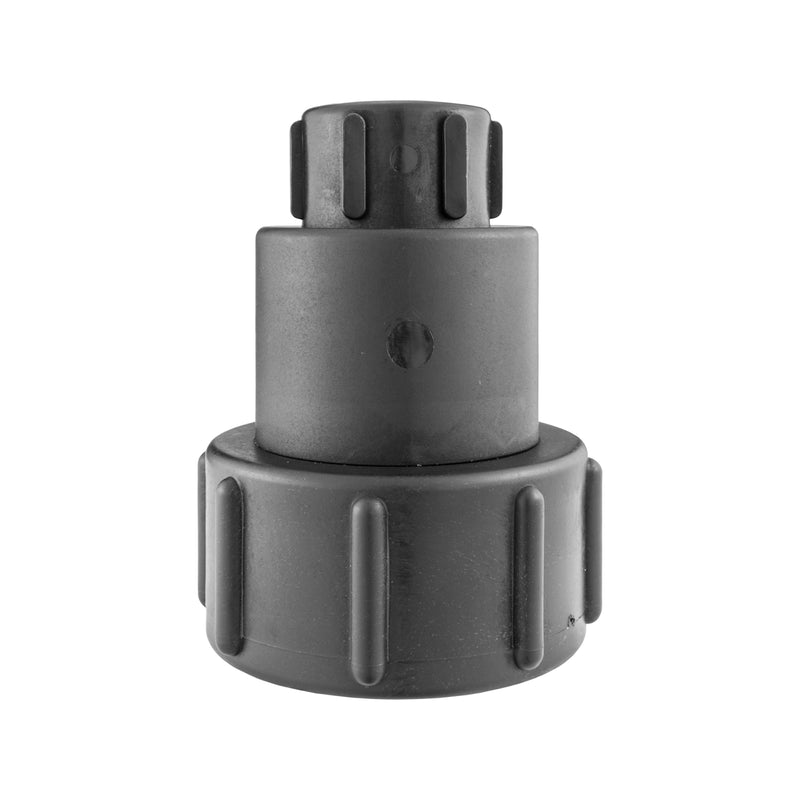 IBC 2" S60X6 - 1/2" BSP Extender Adaptor with Extended Brass Chrome Tap 1/2" Barb - Garden watering