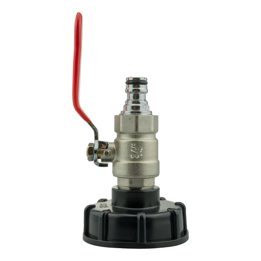 IBC 2” S60X6 Cap with Lever Valve and Male Quick Connector Zinc - Home & Garden > Lawn & Garden