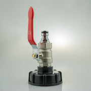 IBC 2” S60X6 Cap with Lever Valve and Male Quick Connector Zinc - Home & Garden > Lawn & Garden