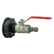 IBC 2” S60X6 Cap with Lever Valve and Male Quick Connector WL - Home & Garden > Lawn & Garden