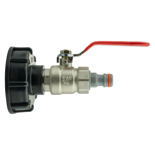IBC 2” S60X6 Cap with Lever Valve and Male Quick Connector WL - Home & Garden > Lawn & Garden