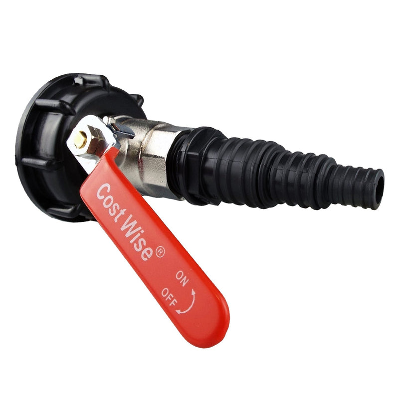 IBC 2” S60X6 Cap with Lever Valve and Pond Connector 13/20/25mm Barb - Home & Garden > Lawn & Garden