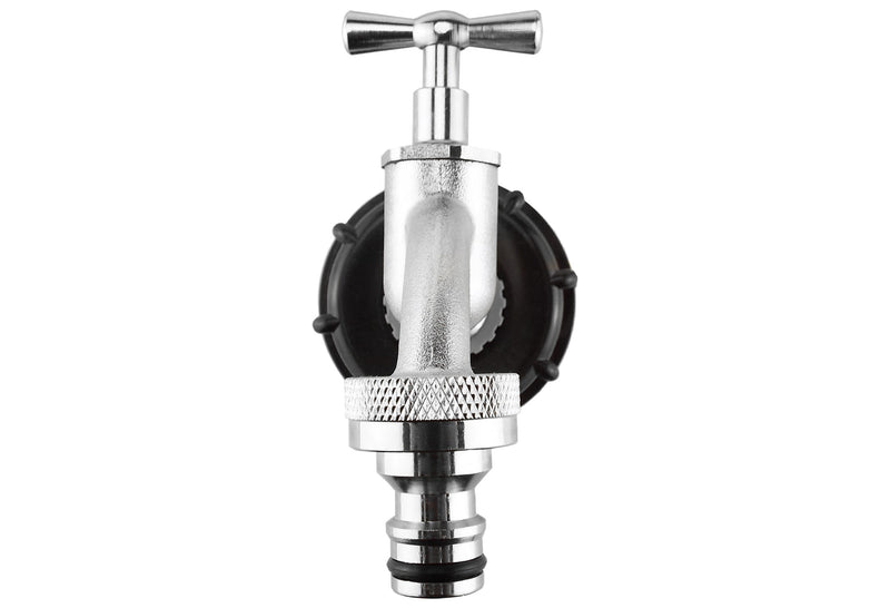 IBC 2” S60X6 Cap with Quick Connect Nickle Plated Bib Tap ½” BSP - Home & Garden > Lawn & Garden