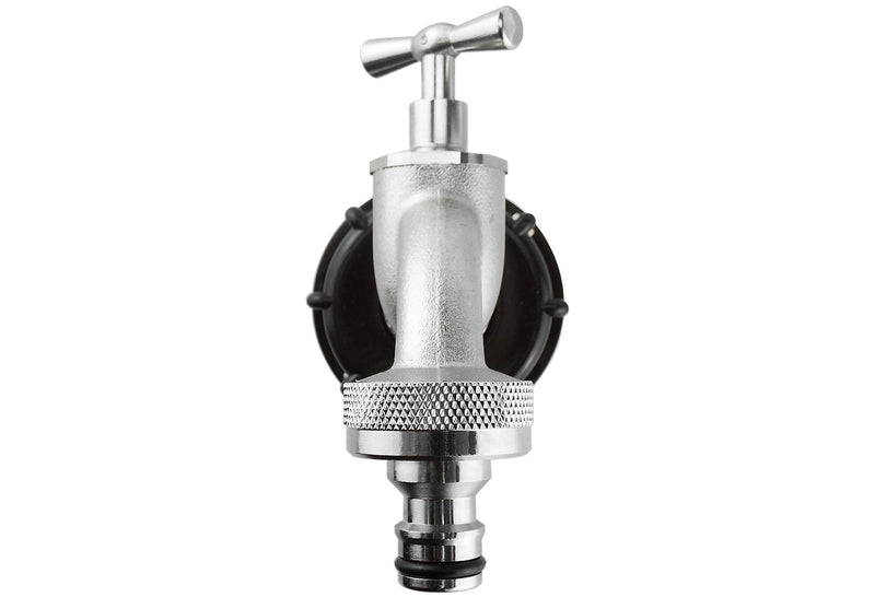 IBC 2” S60X6 Cap with Quick Connect Nickle Plated Bib Tap ½” BSP - Home & Garden > Lawn & Garden