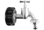 IBC 2” S60X6 Cap with Quick Connect Nickle Plated Bib Tap ½” BSP - Home & Garden > Lawn & Garden