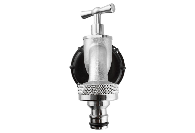 IBC 2” S60X6 Cap with Quick Connect Nickle Plated Bib Tap ½” BSP - Home & Garden > Lawn & Garden