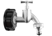 IBC 2” S60X6 Cap with Quick Connect Nickle Plated Bib Tap ½” BSP - Home & Garden > Lawn & Garden