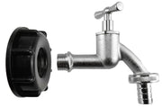 IBC 2” S60X6 Cap with Nickle Plated Bib Tap ½” Barb - Home & Garden > Lawn & Garden