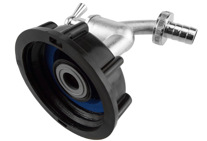 IBC 2” S60X6 Cap with Nickle Plated Bib Tap ½” Barb - Home & Garden > Lawn & Garden