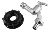 IBC 2” S60X6 Cap with Nickle Plated Bib Tap ½” Barb - Home & Garden > Lawn & Garden