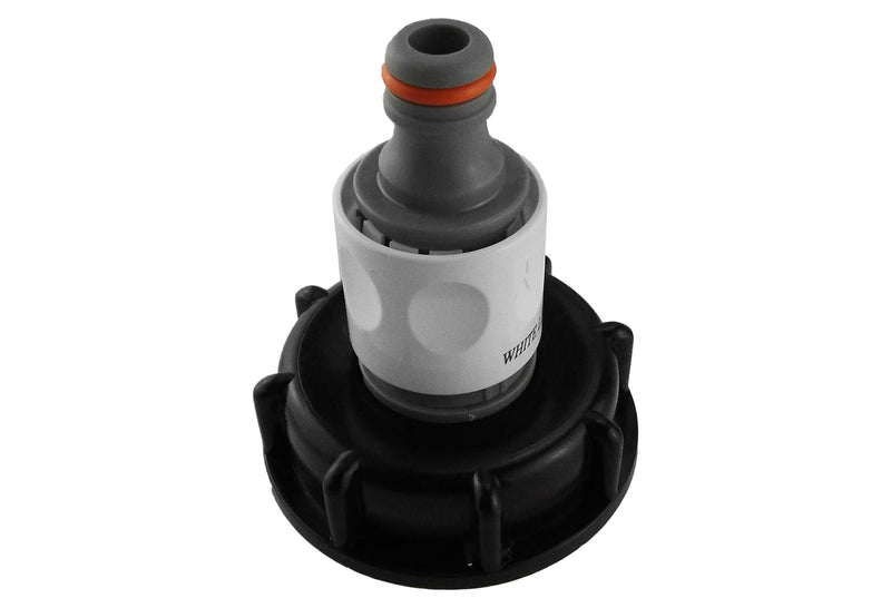 IBC 2” S60X6 Cap with ¾” BSP Threaded Hose Connector and Double Male WL - Hardware > Plumbing > Plumbing Fittings & Supports > Pipe Connectors