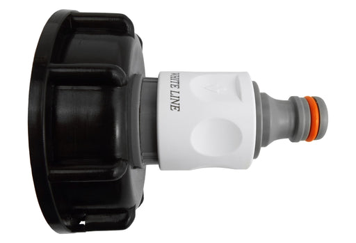 IBC 2” S60X6 Cap with ¾” BSP Threaded Hose Connector and Double Male WL - Hardware > Plumbing > Plumbing Fittings & Supports > Pipe Connectors