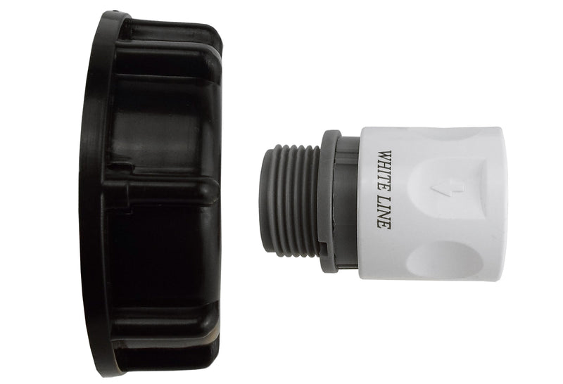 IBC 2” S60X6 Cap with ¾” BSP Threaded Hose Connector WL - Hardware > Plumbing > Plumbing Fittings & Supports > Pipe Connectors