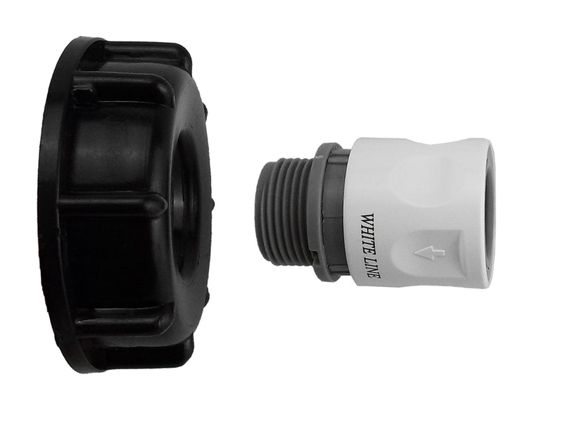 IBC 2” S60X6 Cap with ¾” BSP Threaded Hose Connector WL - Hardware > Plumbing > Plumbing Fittings & Supports > Pipe Connectors
