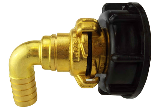 IBC 2” S60X6 Cap with Geka Type Fittings 19mm Barb Swivel Elbow - Home & Garden > Lawn & Garden