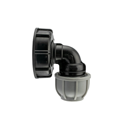 IBC 2” S60X6 Cap with 20mm MDPE Elbow - Home & Garden > Lawn & Garden