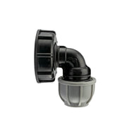 IBC 2” S60X6 Cap with 32mm MDPE Elbow - Home & Garden > Lawn & Garden