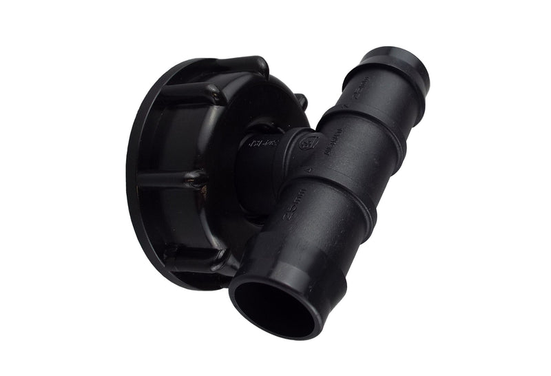 IBC 2” S60X6 Cap with 25mm Barbed Tee - Home & Garden > Lawn & Garden