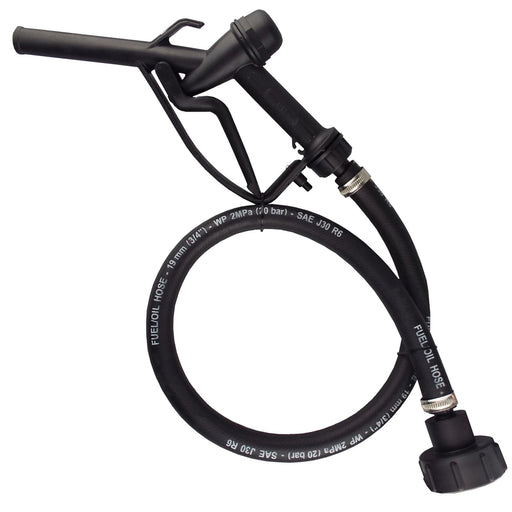Fuel Gun with 1" Rubber Hose & Tank Adaptor Set - Hardware > Hardware Pumps > Utility Pumps > Transfer Pumps Tech Hose & Fittings