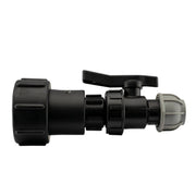 IBC 2” S60X6 – 3/4" BSPF Extender Adaptor with 25mm MDPE Valve - Hardware > Plumbing > Plumbing Fittings & Supports > Pipe Connectors